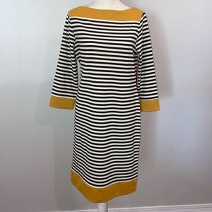 Isaac Mizrahi striped 3/4 sleeve dress size M NWT